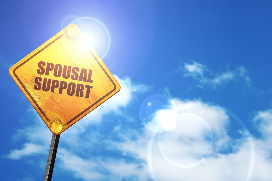 Spousal support road sign