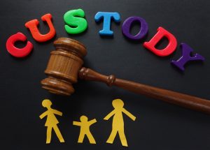 Custody spelled out in colorful letters